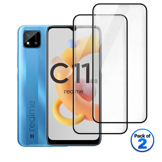 Realme C11 (2021) tempered glass pack of 2