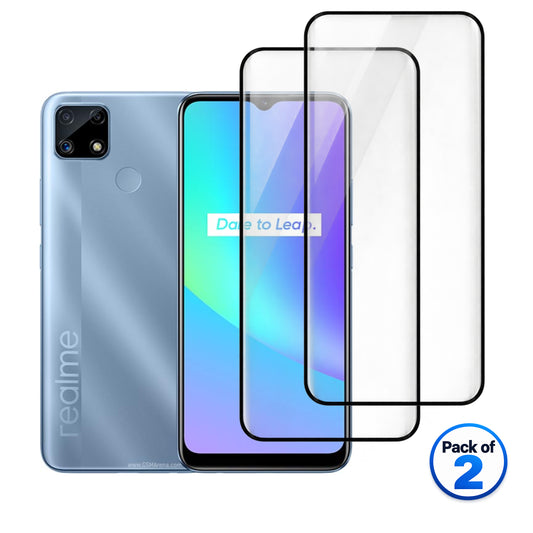Realme C25 tempered glass pack of 2