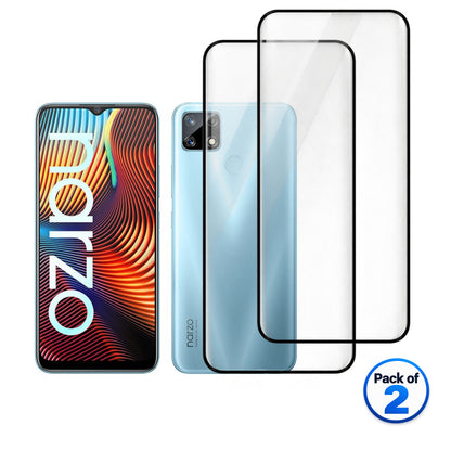 Realme Narzo 20 tempered glass pack of 2