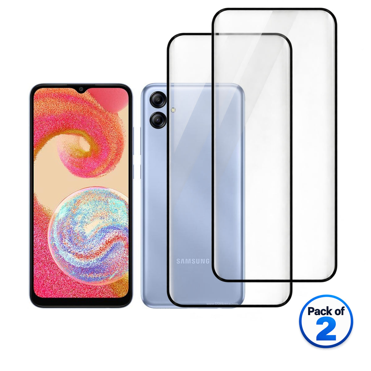 Samsung Galaxy A04e tempered glass pack of 2