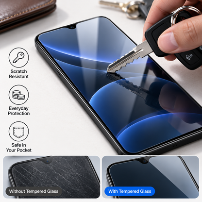 ZTE Blade A53 Pro tempered glass case friendly design