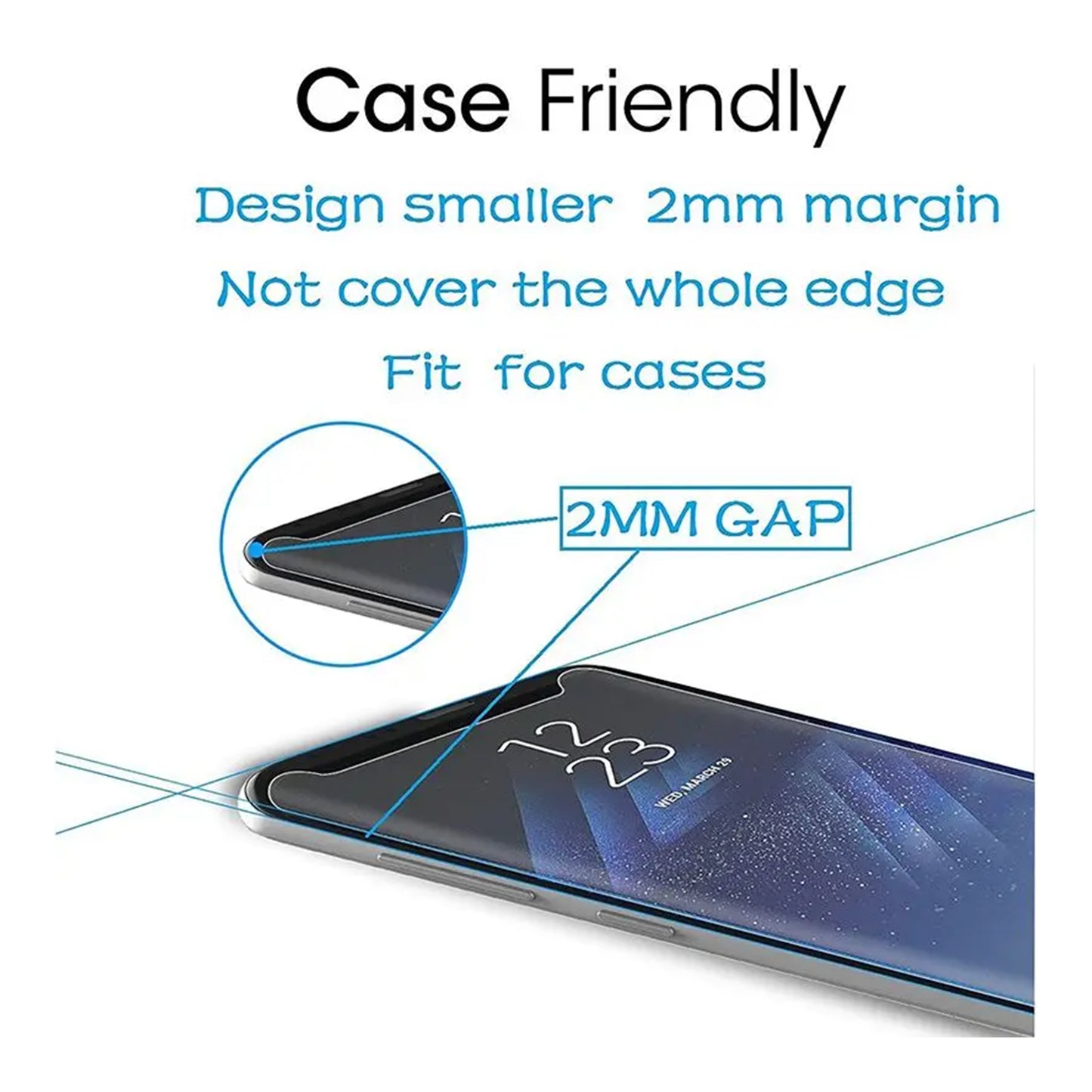 Xiaomi Redmi Note 14 Pro Plus 5G UV tempered glass case friendly design