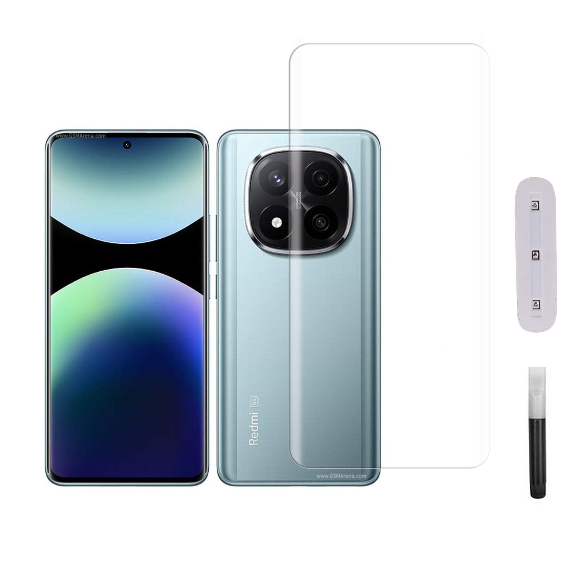 Mobera UV Tempered Glass for Xiaomi Redmi Note 14 Pro Plus 5G | Full Glue Screen Protector