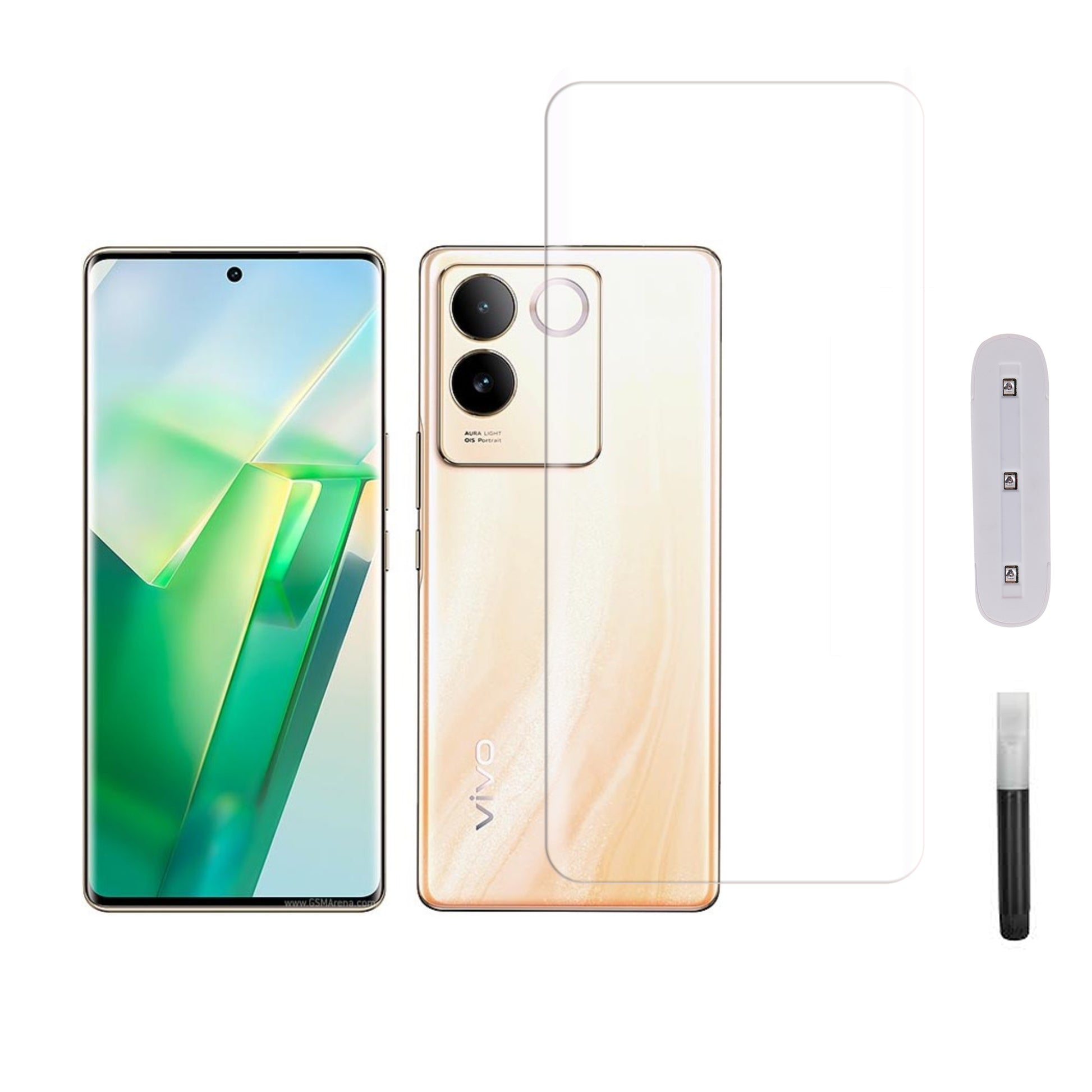 Mobera UV Tempered Glass for vivo T2 Pro | Full Glue Screen Protector