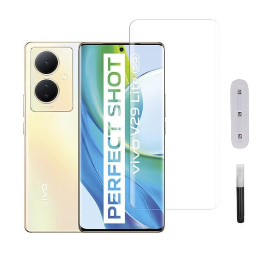 Mobera UV Tempered Glass for vivo V29 Lite | Full Glue Screen Protector