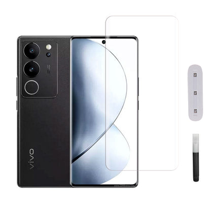 Mobera UV Tempered Glass for vivo V29 Pro | Full Glue Screen Protector