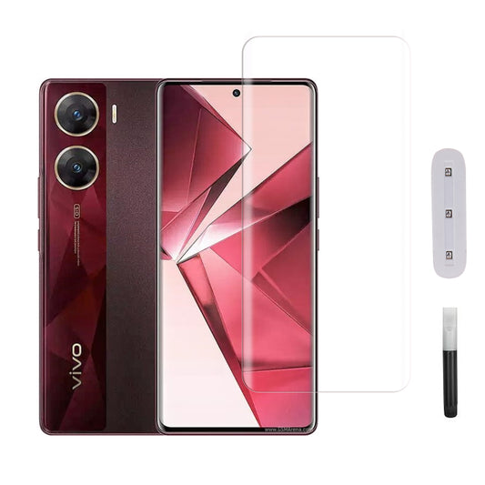 Mobera UV Tempered Glass for vivo V29e (India) | Full Glue Screen Protector