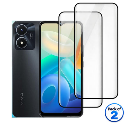 vivo Y02s tempered glass pack of 2