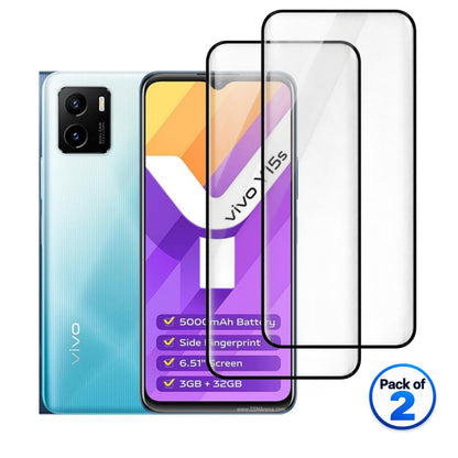 vivo Y15a tempered glass pack of 2
