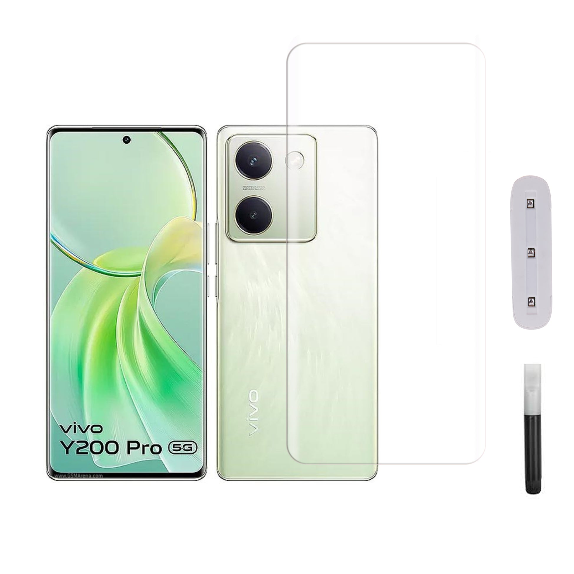 Mobera UV Tempered Glass for vivo Y200 Pro | Full Glue Screen Protector