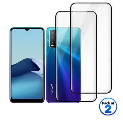 vivo Y20 2021 tempered glass pack of 2