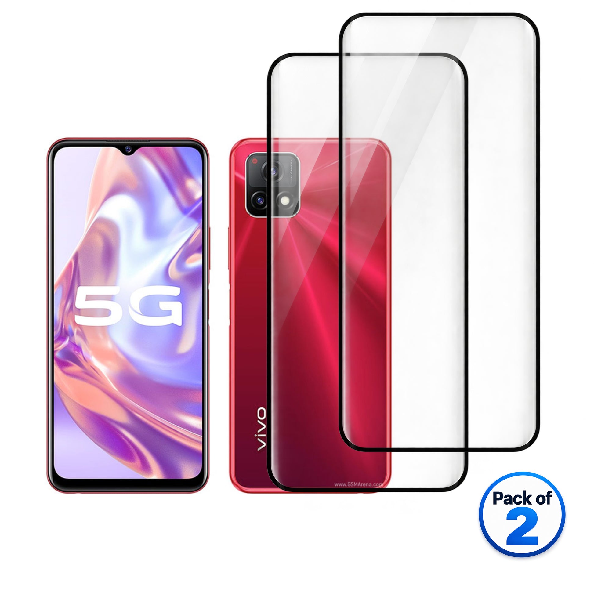 vivo Y31s tempered glass pack of 2