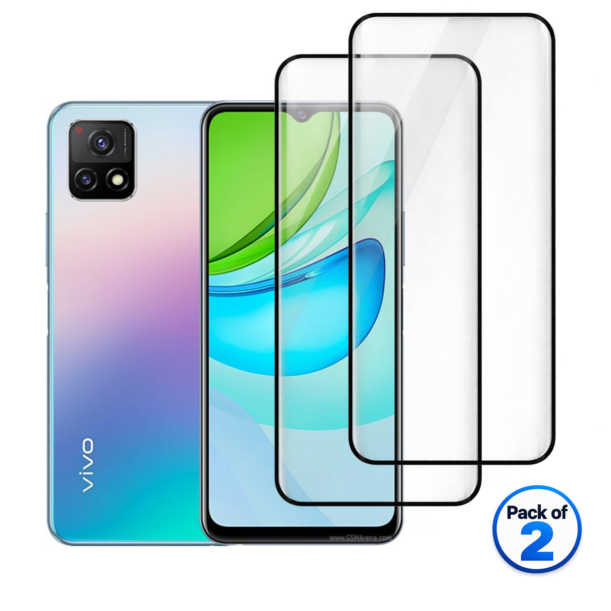 vivo Y52s tempered glass pack of 2