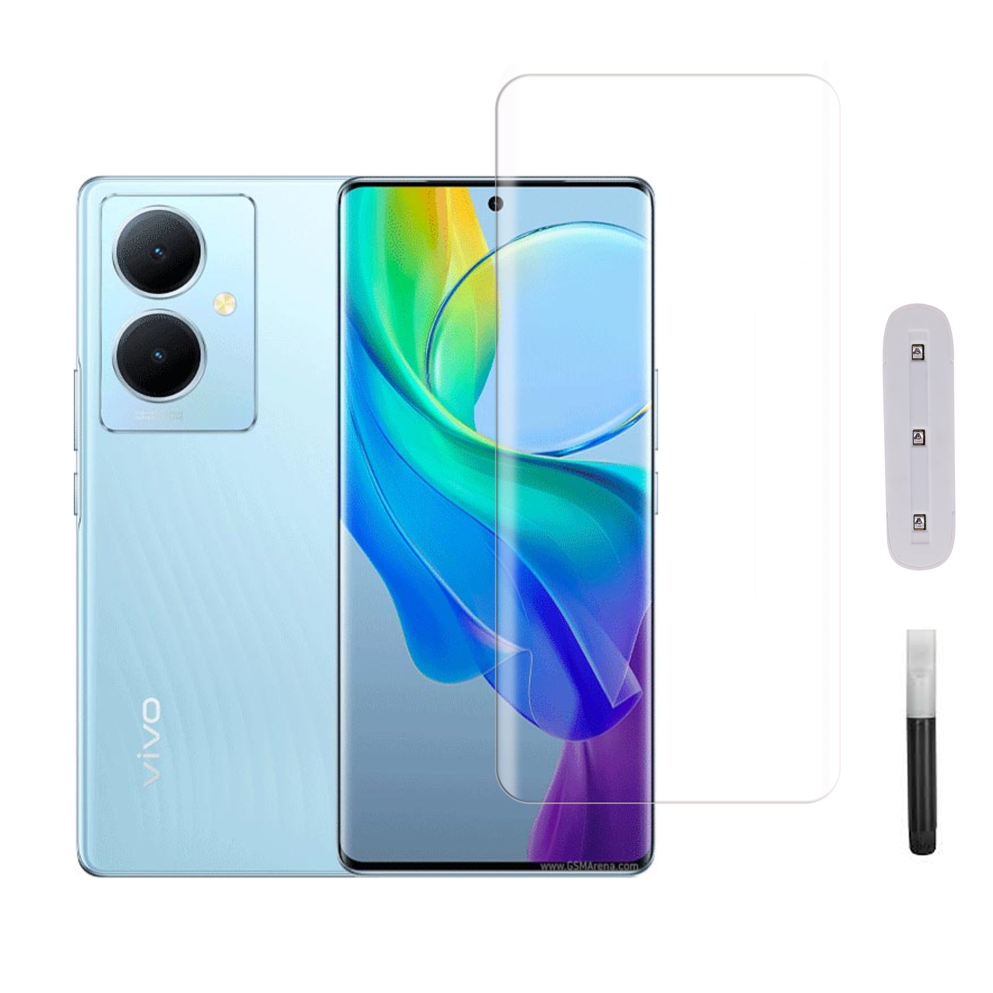 Mobera UV Tempered Glass for vivo Y78 Plus | Full Glue Screen Protector