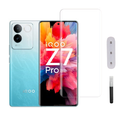 Mobera UV Tempered Glass for vivo iQOO Z7 Pro | Full Glue Screen Protector