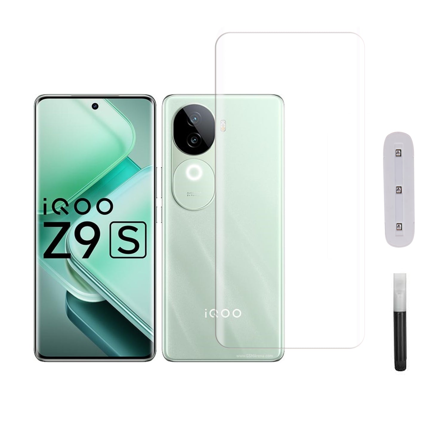 Mobera UV Tempered Glass for vivo iQOO Z9s | Full Glue Screen Protector