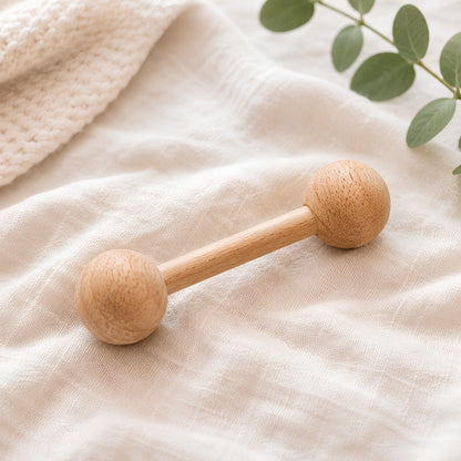 wooden baby teether